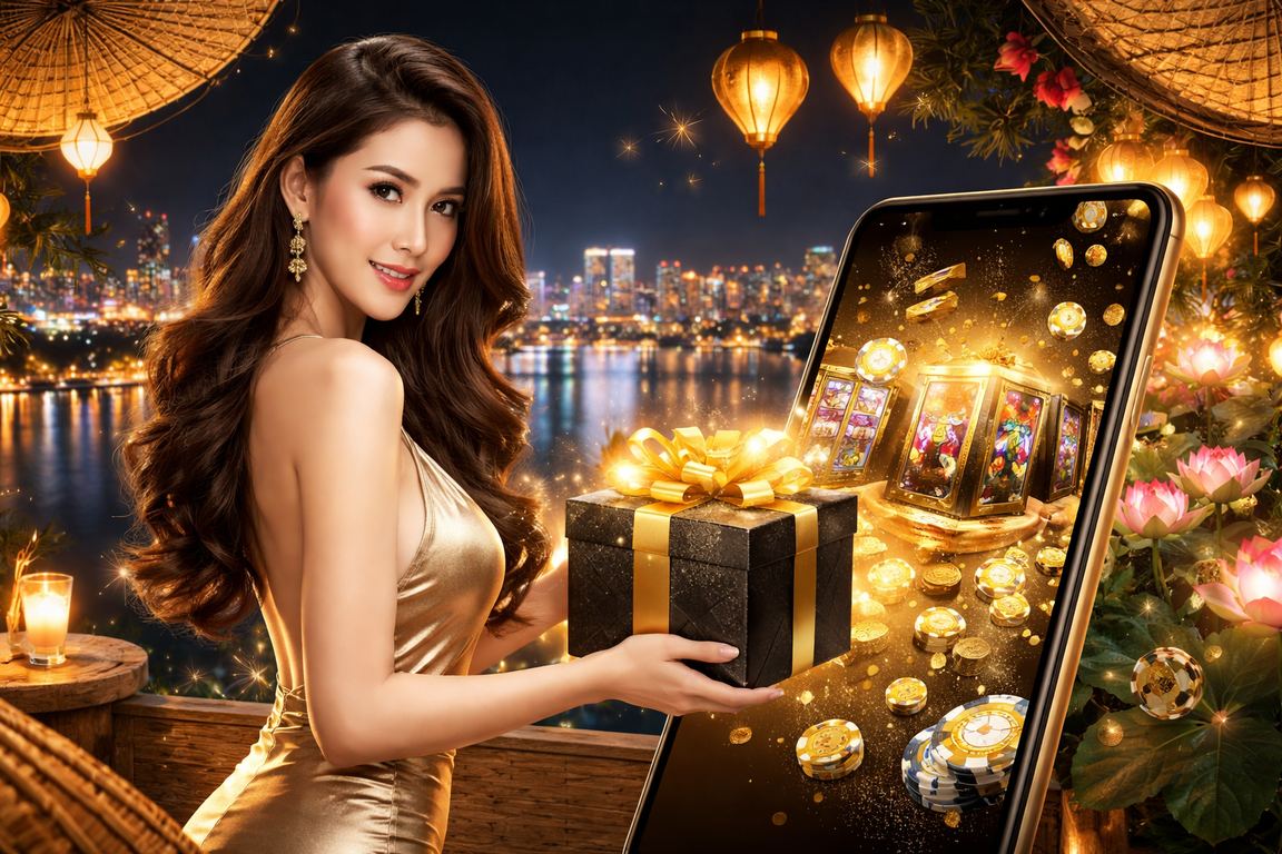 Người dùng tại Hà Nội đăng nhập casino di động với nón lá truyền thống